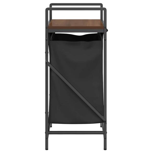 Wäschekorb 1 Fach mit Ablage Braun Eichen-Optik