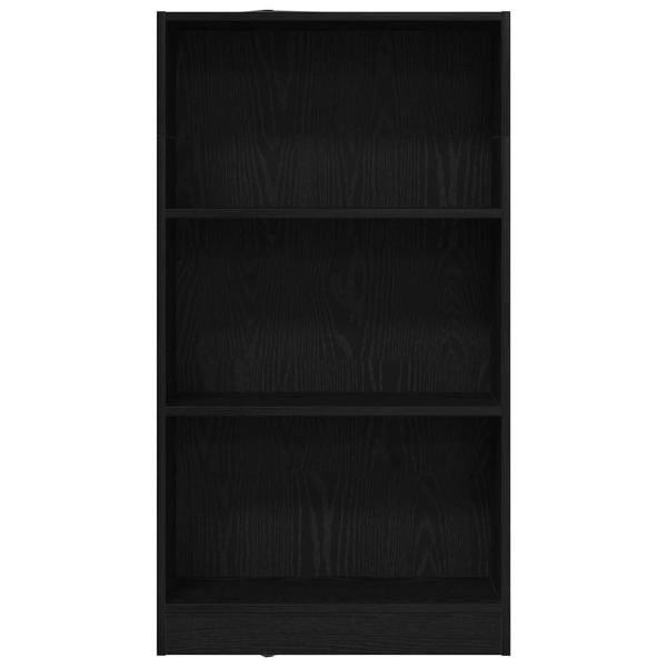 Bücherregal Schwarz Eichen-Optik 60x24x109 cm Holzwerkstoff