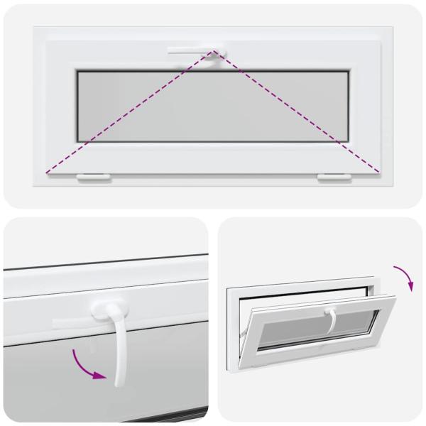 Kellerfenster RISOR 90x40 cm Kipp 2-fach Verglasung Anthrazit