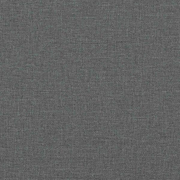Modulares Sofa mit Fußhocker Kissen Stoff Dunkelgrau