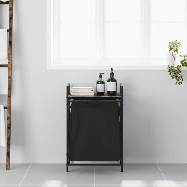 Wäschekorb 1 Fach mit Ablage Räuchereiche