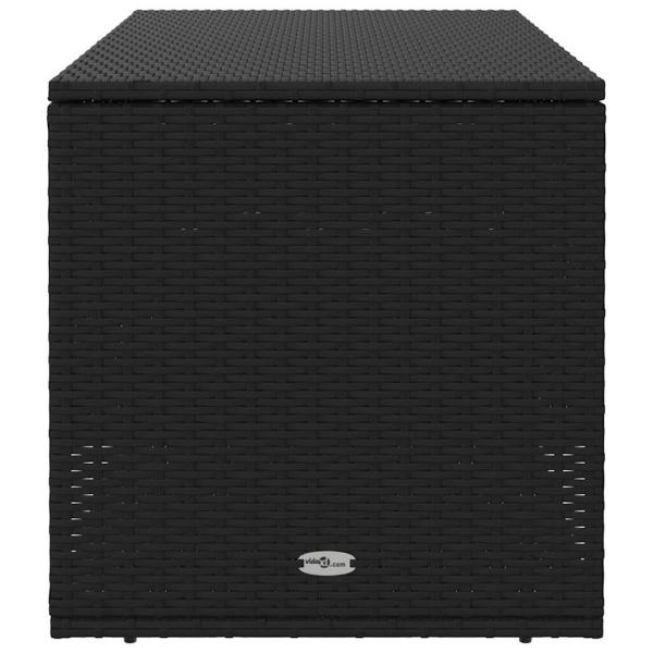 Outdoor-Kissenbox Schwarz 100x55x55,5 cm Poly Rattan