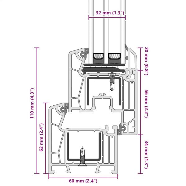 Kellerfenster RISOR 90x40 cm Kipp 3-fach Verglasung Anthrazit