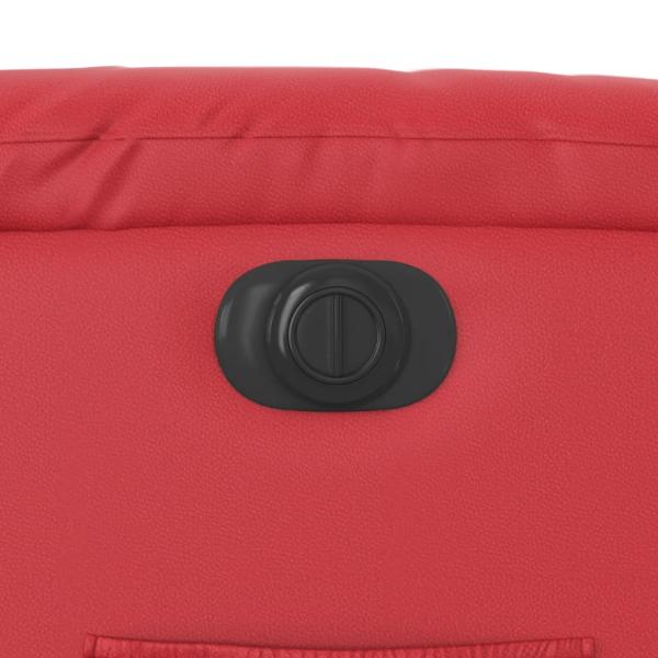 Relaxsessel Elektrisch Rot Kunstleder