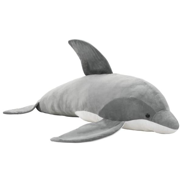 Delfin Kuscheltier Plüsch Grau