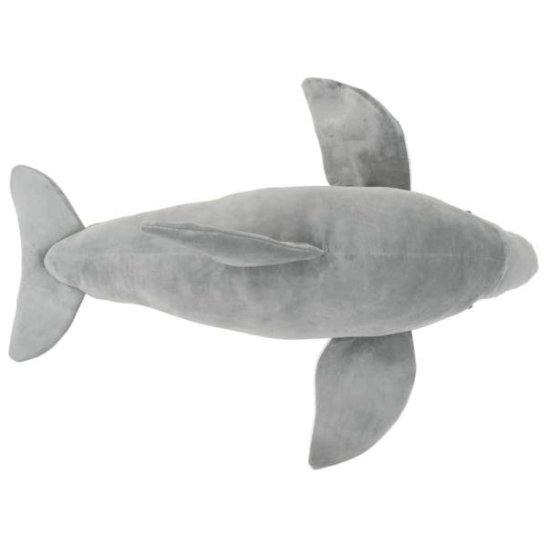 Delfin Kuscheltier Plüsch Grau
