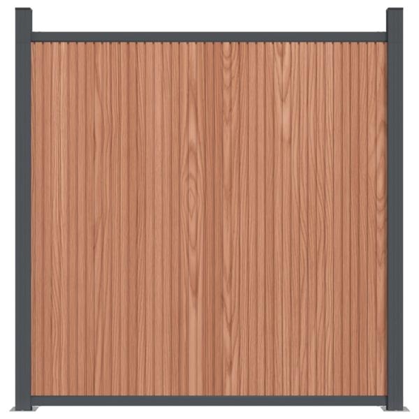 Zaunelement Braun 526x186 cm WPC