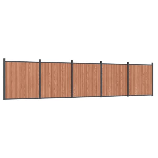 Zaunelement Braun 872x186 cm WPC
