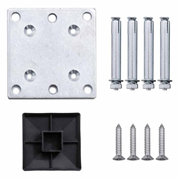 Zaunelement WPC 175x146 cm Grau