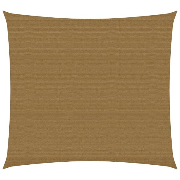 ARDEBO.de - Sonnensegel 160 g/m² Taupe 3,6x3,6 m HDPE