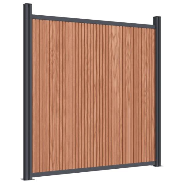 Zaunelement Braun 699x186 cm WPC