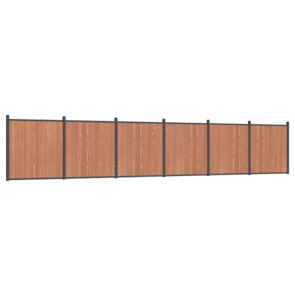 Zaunelement Braun 1045x186 cm WPC
