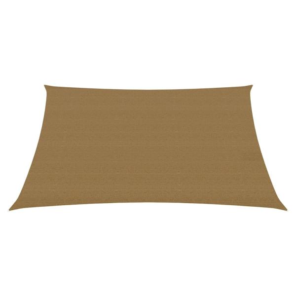 Sonnensegel 160 g/m² Taupe 6x6 m HDPE