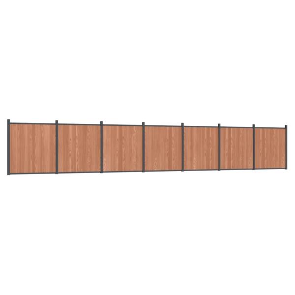 Zaunelement Braun 1218x186 cm WPC