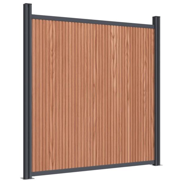 Zaunelement Braun 1218x186 cm WPC