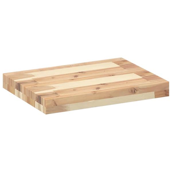 Schweberegal 40x30x4 cm Massivholz Akazie Unbehandelt