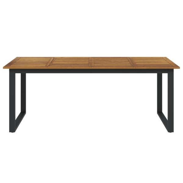 Gartentisch mit Beinen in U-Form 200x90x75 cm Massivholz Akazie