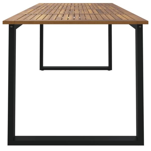 Gartentisch mit Beinen in U-Form 200x90x75 cm Massivholz Akazie
