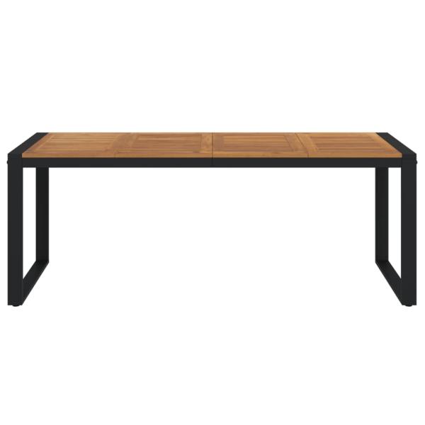 Gartentisch mit Gestell U-Form 200x90x75 cm Akazie Massivholz