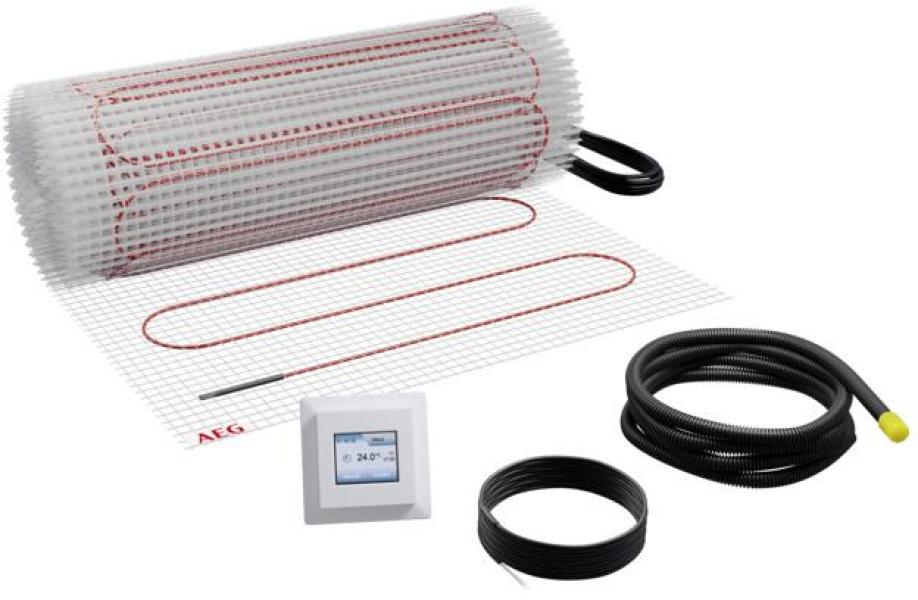 ARDEBO.de AEG elektrische Fußbodenheizung, Komplettset 8 m², 160 W/m², Basis Thermo Boden TBS TB 160/2 Set Plus, (205808)