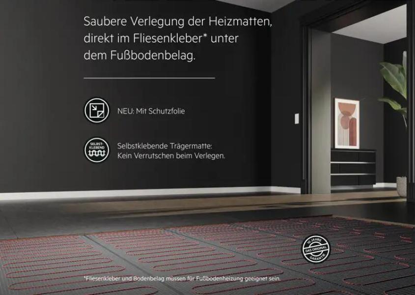 AEG elektrische Fußbodenheizung, Komplettset 8 m², 160 W/m², Basis Thermo Boden TBS TB 160/2 Set Plus, (205808)