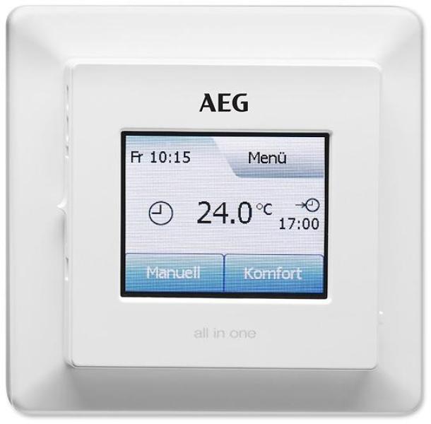 ARDEBO.de AEG FRTD 903 TC Temperaturregler mit Touchscreen, IP21, Unterputzmontage, reinweiß (233919)