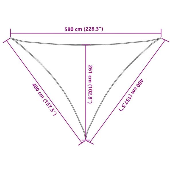 Sonnensegel 160 g/m² Orange 4x4x5,8 m HDPE