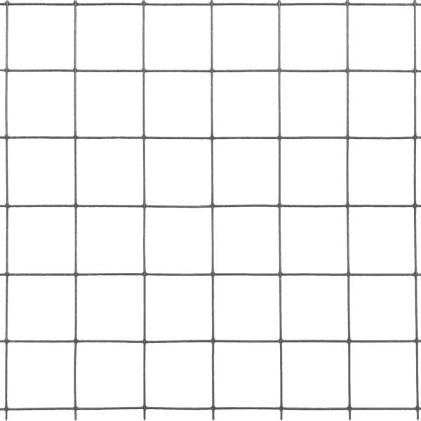 Drahtzaun Stahl mit PVC-Beschichtung 10x1,5 m Grau