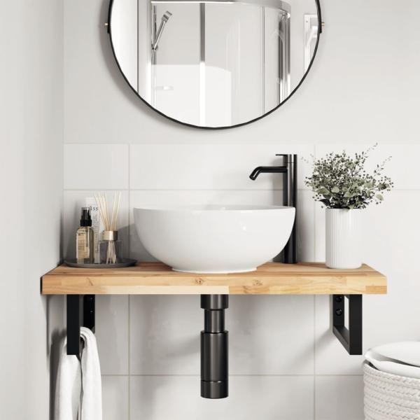 ARDEBO.de - Tischplatte 80x40x4 cm Rechteckig Massivholz Akazie