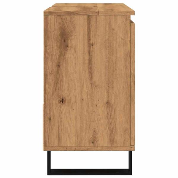 Waschbeckenunterschrank Artisan-Eiche 65x33x60 cm Holzwerkstoff