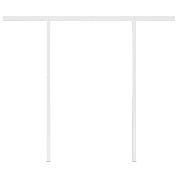 Markise Manuell Einziehbar mit LED 3x2,5 m Creme