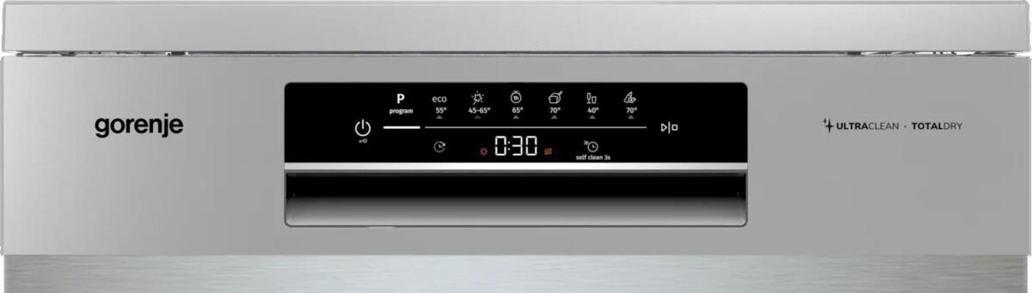 Gorenje GS643C90X G400 Standgeschirrspüler, 60 cm breit, 16 Maßgedecke, Startzeitvorwahl, FlexUse, TotalDry, silber