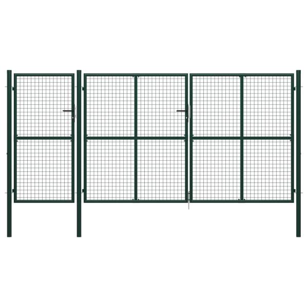 ARDEBO.de - Gartentor Stahl 400 x 200 cm Grün