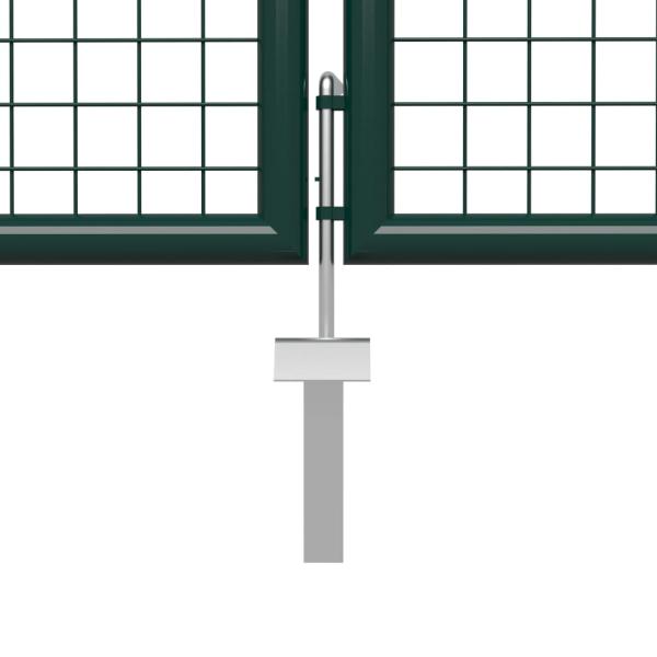 Gartentor Stahl 400 x 200 cm Grün