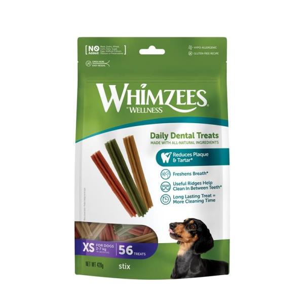 ARDEBO.de Whimzees Dog Stix XS 360g 