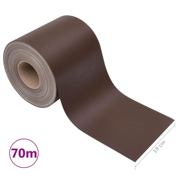 Garten-Sichtschutz PVC 70x0,19 m Braun