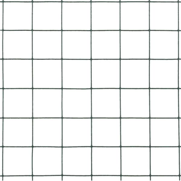 Drahtzaun Stahl mit PVC-Beschichtung 10x0,5 m Grün