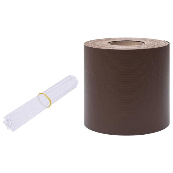 Garten-Sichtschutz PVC 35x0,19 m Braun