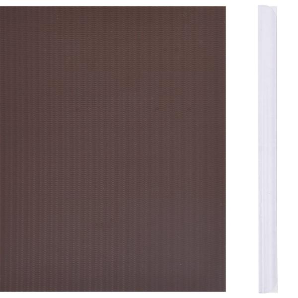 Garten-Sichtschutz 4 Stk. PVC 35x0,19 m Braun