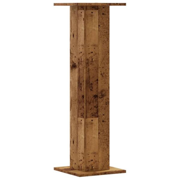 Pflanzenständer 2 Stk. Altholz-Optik 30x30x95 cm Holzwerkstoff