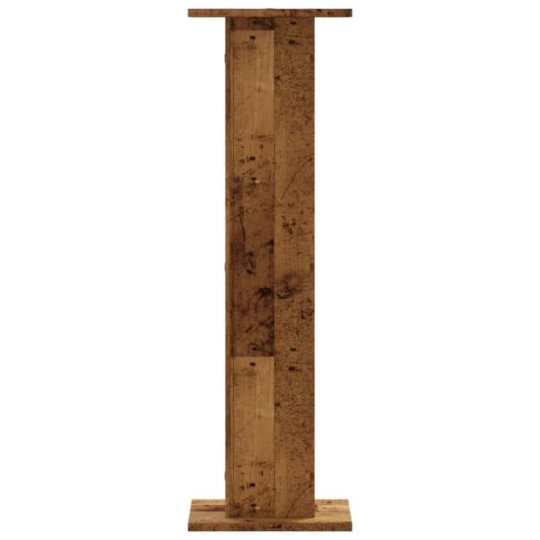 Pflanzenständer 2 Stk. Altholz-Optik 30x30x95 cm Holzwerkstoff