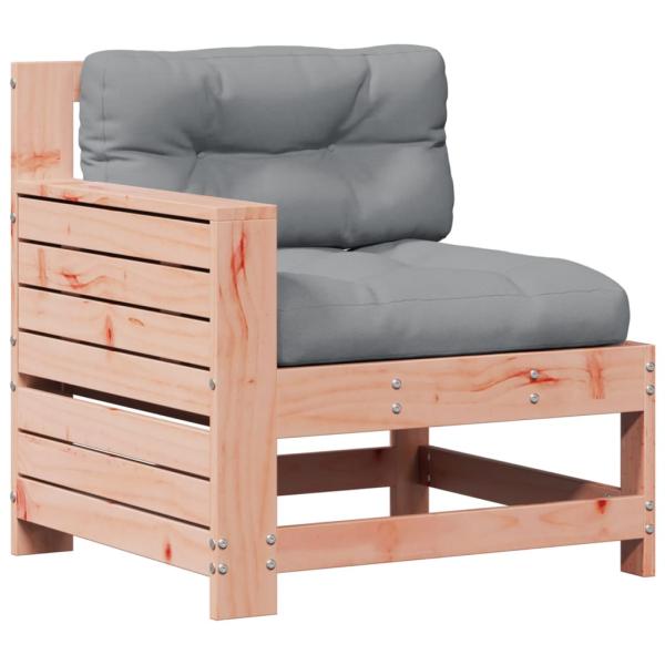 4-tlg. Garten-Lounge-Set mit Kissen Massivholz Douglasie