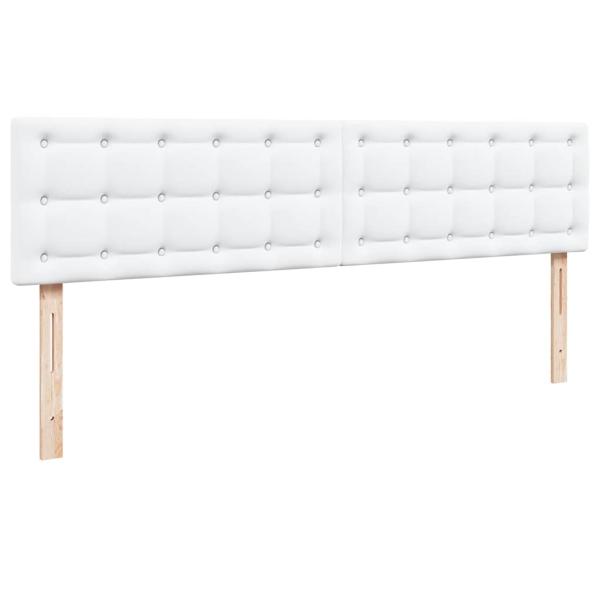 Ottoman-Bett mit Matratze Weiß 160x200 cm Kunstleder