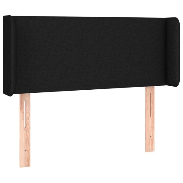 LED Kopfteil Schwarz 93x16x78/88 cm Stoff