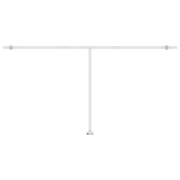 Standmarkise Manuell Einziehbar 600x350 cm Gelb/Weiß