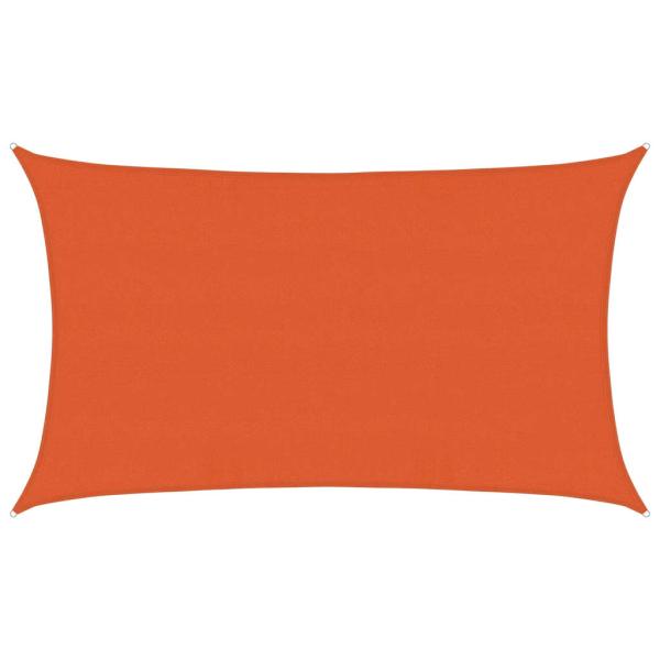 Sonnensegel 160 g/m² Rechteckig Orange 5x8 m HDPE