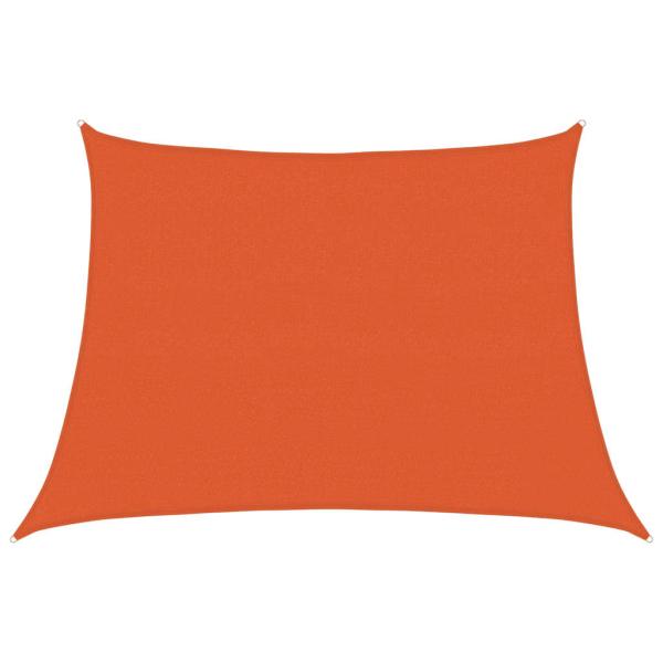 Sonnensegel 160 g/m² Trapezform Orange 4/5x3 m HDPE