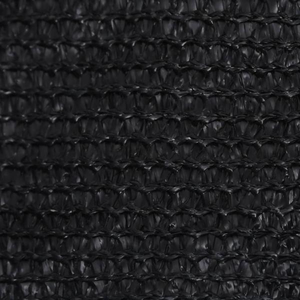 Sonnensegel 160 g/m² Schwarz 4/5x3 m HDPE