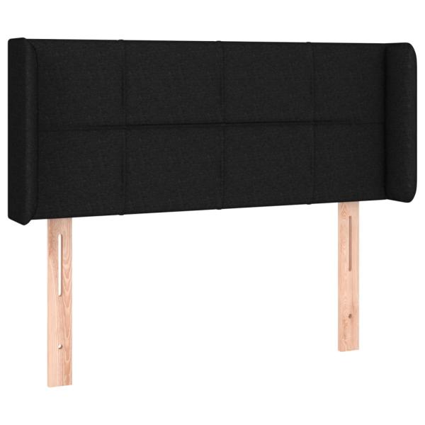 LED Kopfteil Schwarz 83x16x78/88 cm Stoff