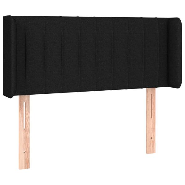 LED Kopfteil Schwarz 93x16x78/88 cm Stoff